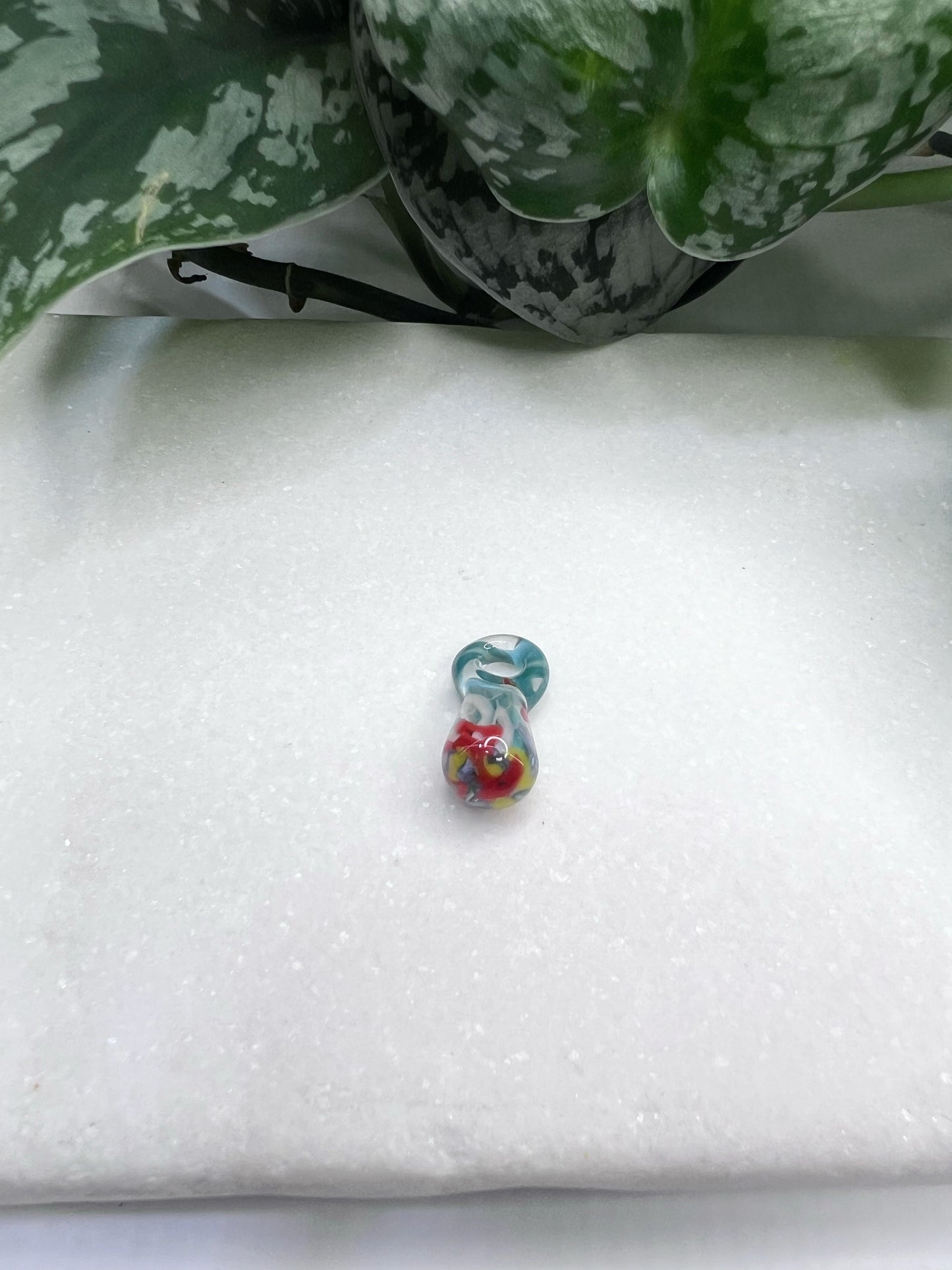 Teal Blend Diva Loc Bead
