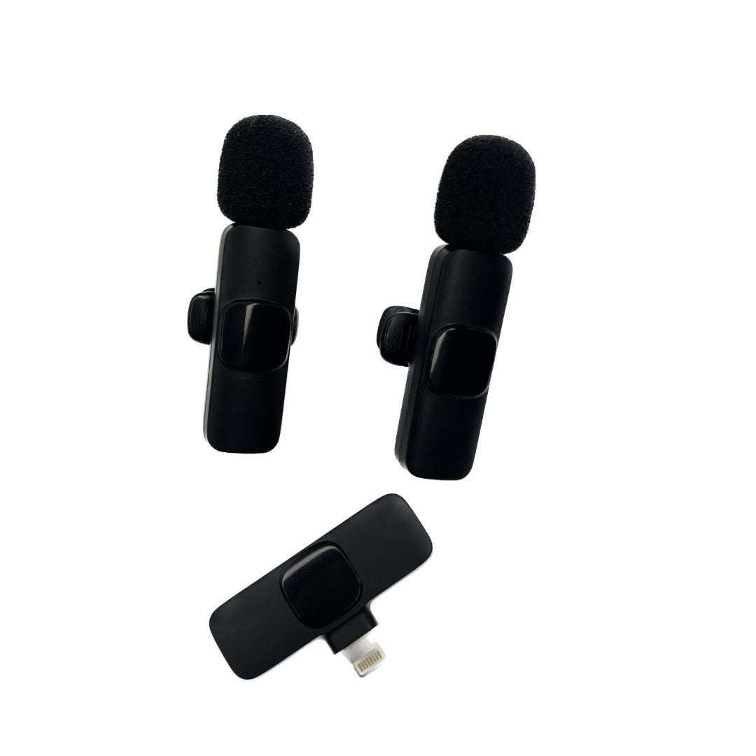 2pc Lavalier Wireless Microphone (iPhone compatible)