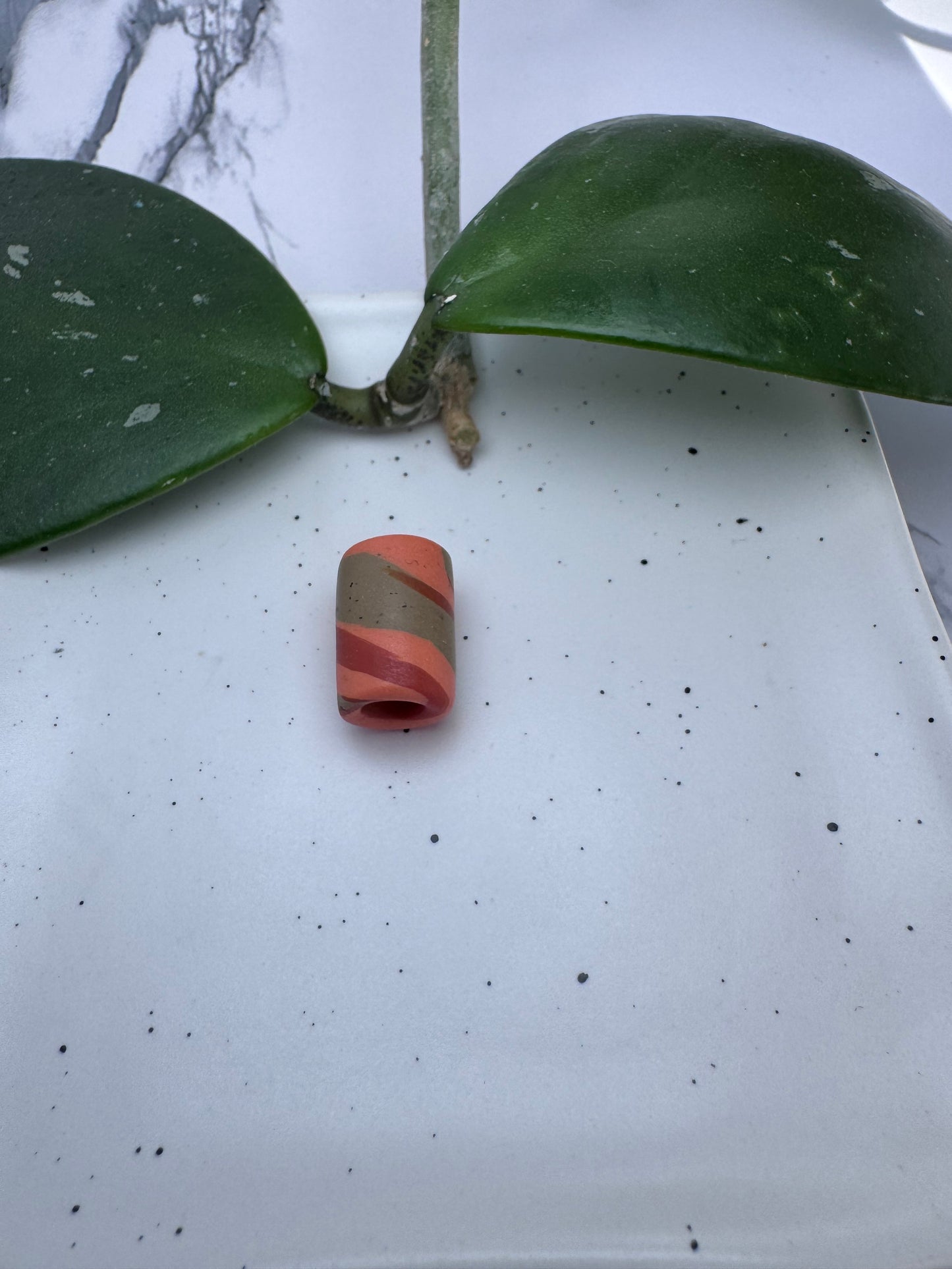 Orange Hues Clay Tube