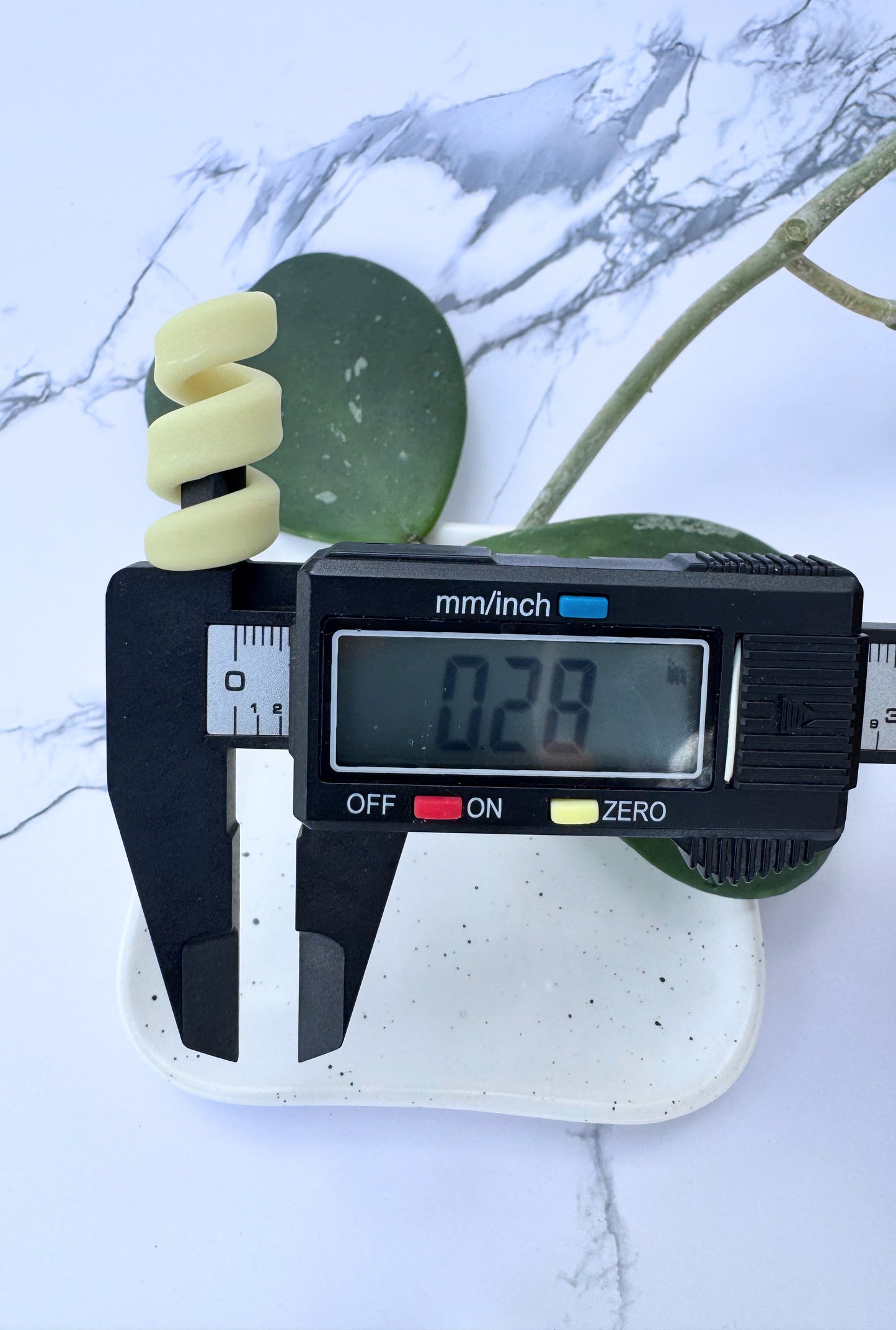 Glow in the Dark Clay Open Spiral