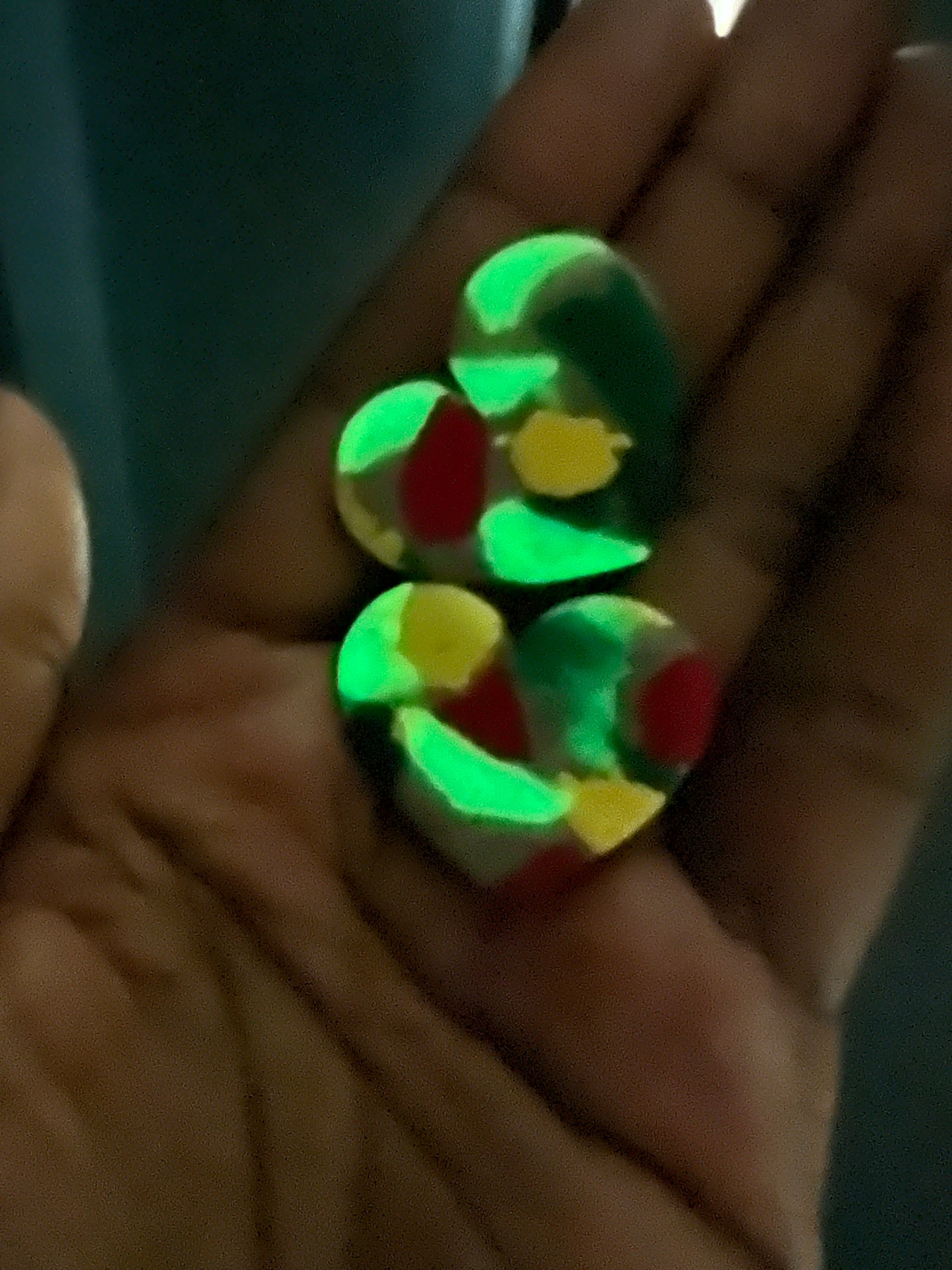 One Love Puffy Heart Earrings
