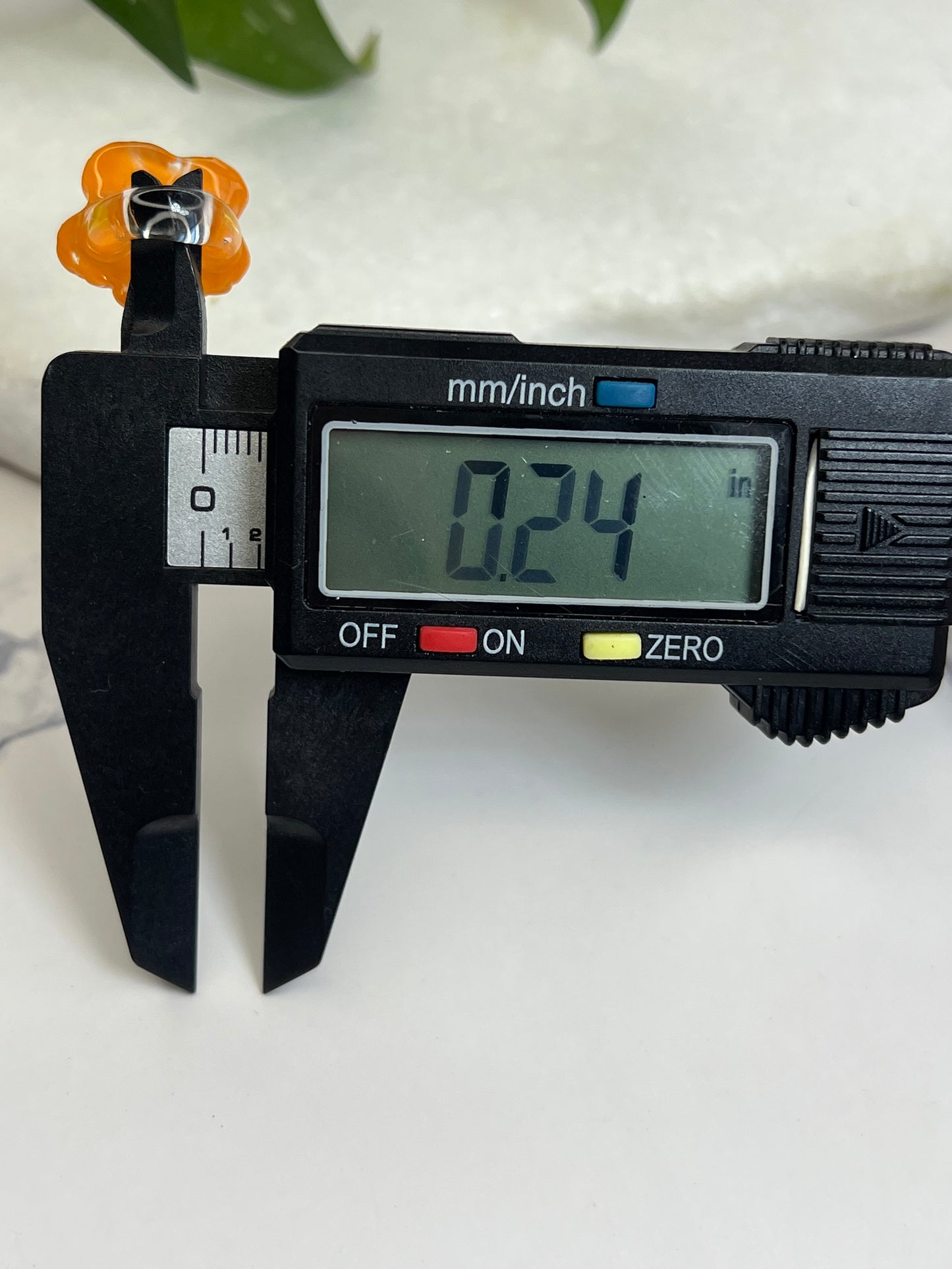 Marigold Hibiscus Glass Loc Jewelry