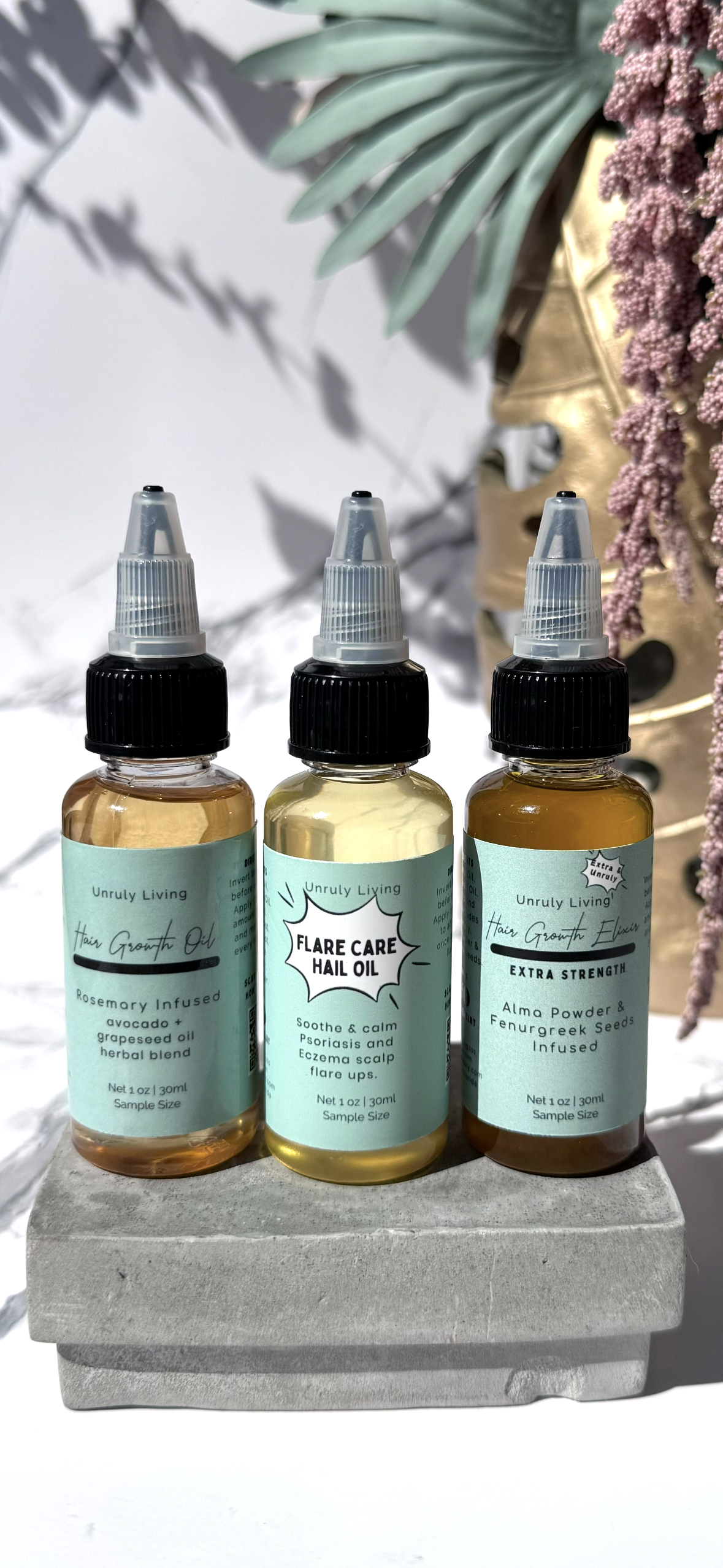 Hair Oil Sample Pack Trio