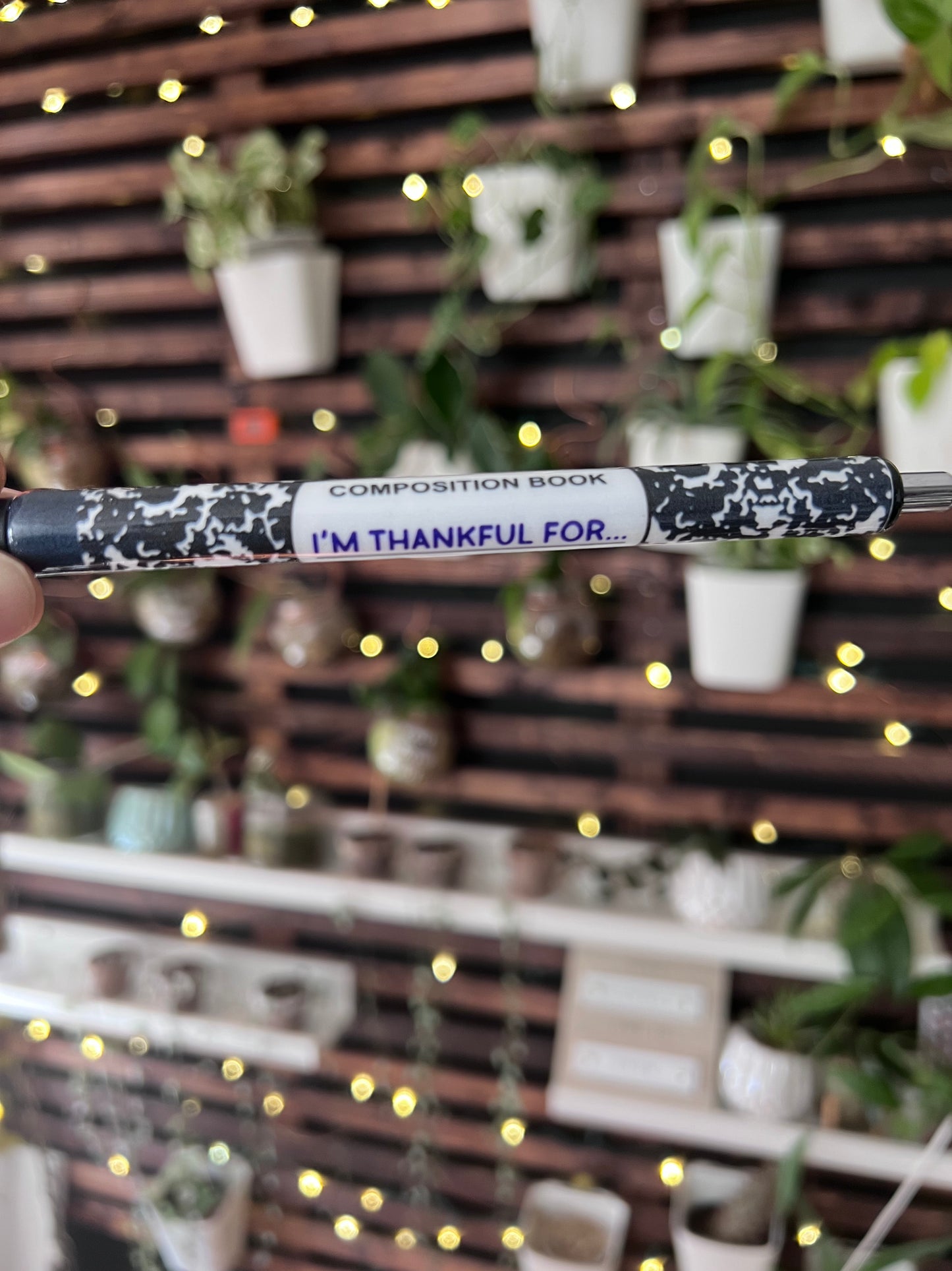 I’m Thankful For… Composition Book Pen