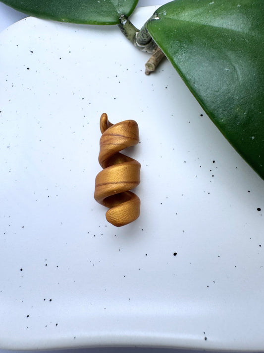 Harvest Gold Clay Open Spiral