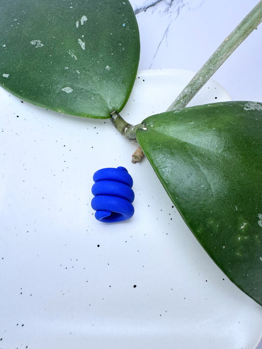 Royal Blue Clay Coil