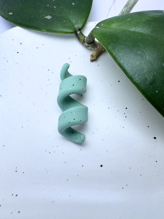 Peppered Mint Clay Open Spiral