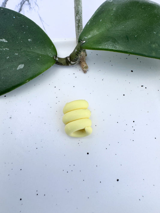 Light Lemon Yellow Clay Coil
