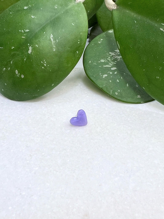 Lavender Heart (micro/sister loc bead)