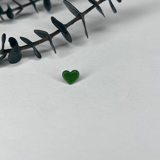 Green Heart (micro/sister loc bead)